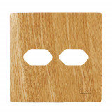 Placa p/ 2 Tomadas 4x4 - Novara Avelã 